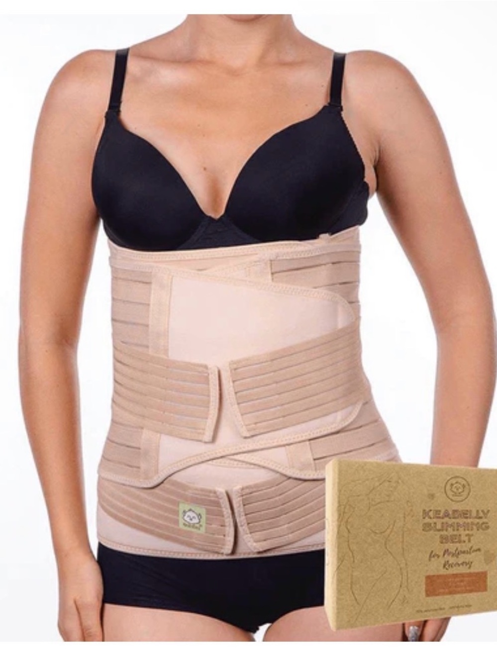 Beige Postpartum Waist Trainer Shapewear Belt
